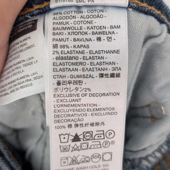 Classic Levi's 505 Men's Blue Denim Jeans ~ Size 34 x 30 - Picture 7 of 9